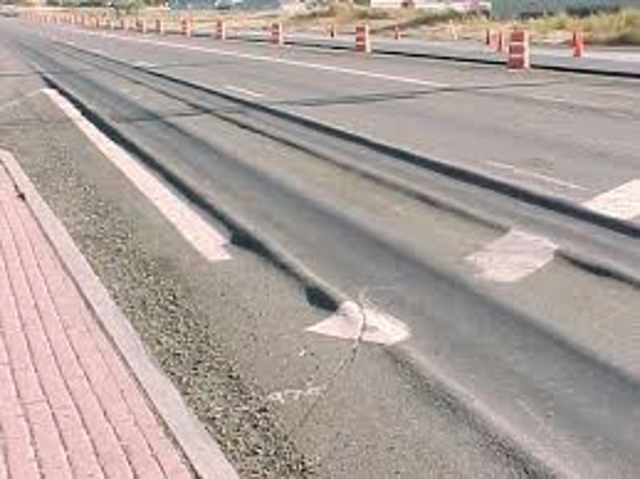 Rutting High - Высокий уровень колейности дороги глубиной более 25 мм. 